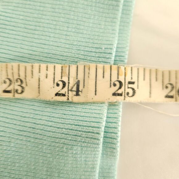 Talbots Womens Medium Blue Gradient SIlk Blend Pullover Short Sleeve Sweater - Picture 7 of 7